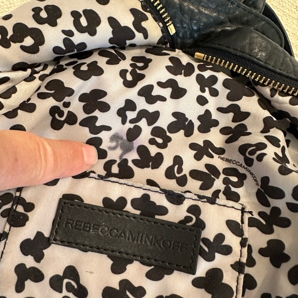 Rebecca Minkoff Julian Black/Gold Leather Backpack main image 15